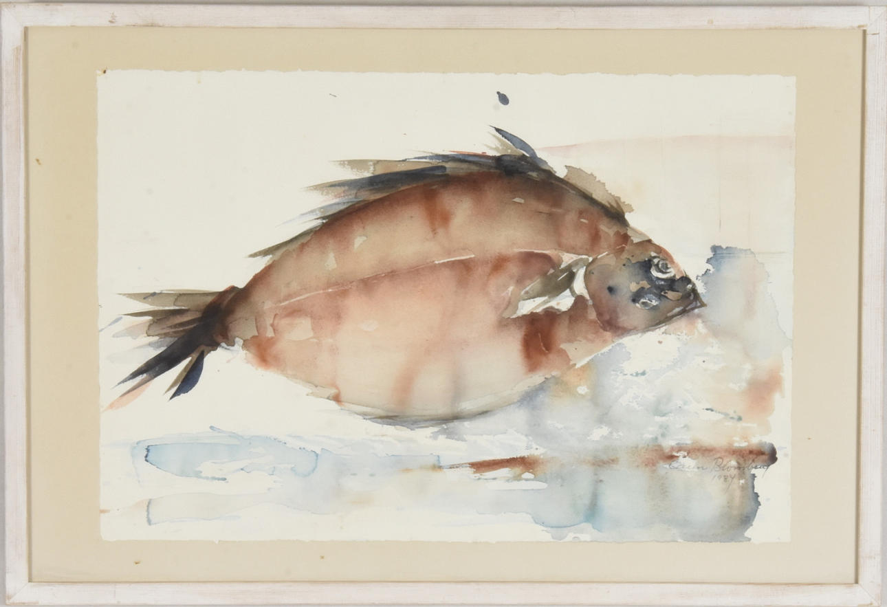 CARIN BLOMBERG. Akvarell.