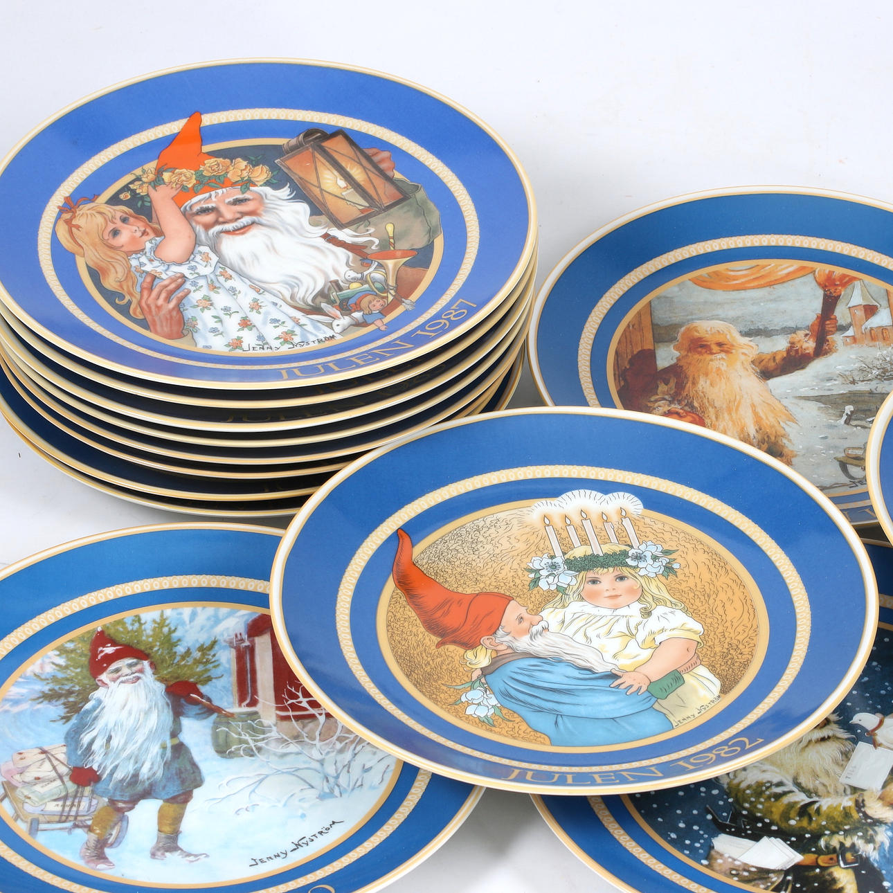 JULEPLATTER, 16, Jenny Nyströms minde 1854-1936.