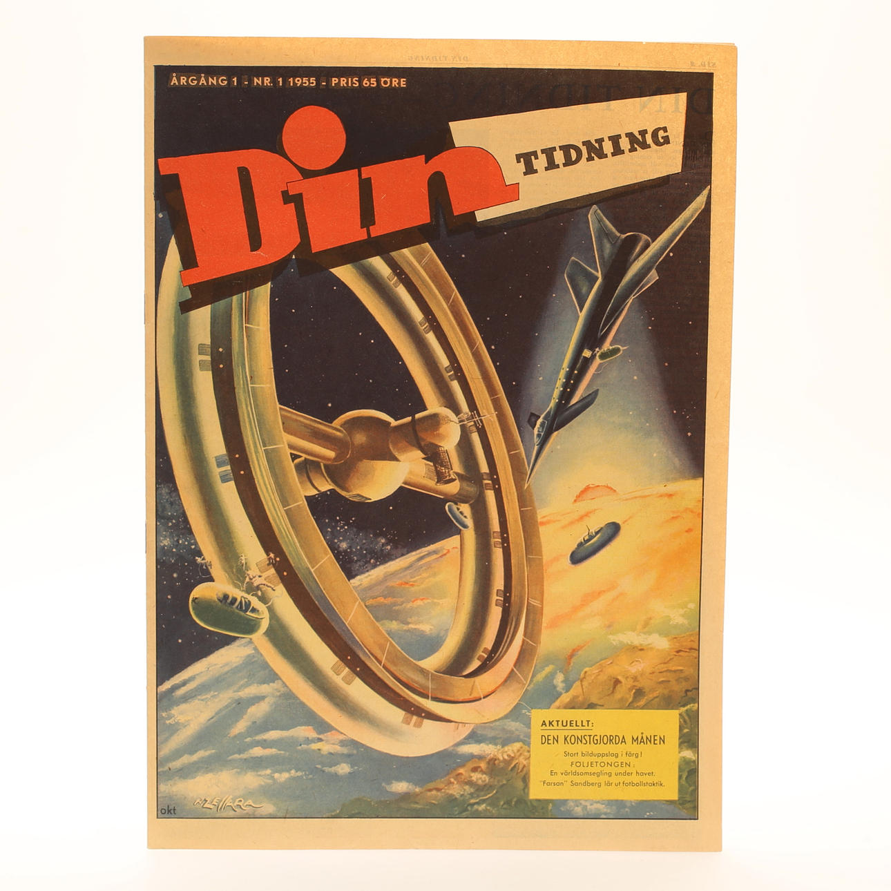 SERIETIDNING, "Din Tidning" nr 1 1955.