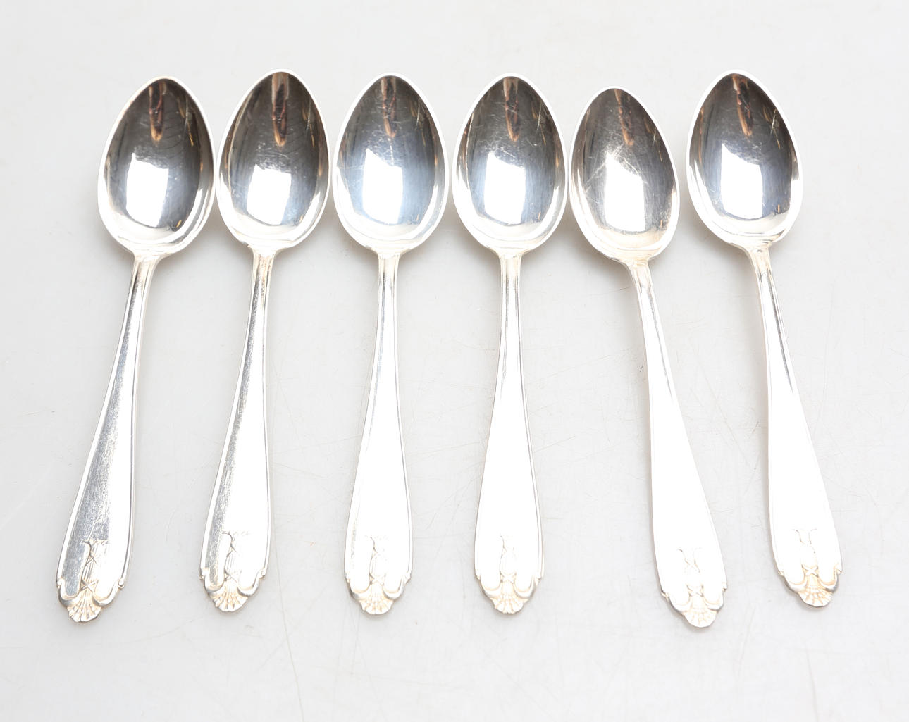 TESKEDAR, 6 st, silver, 1900-tal.