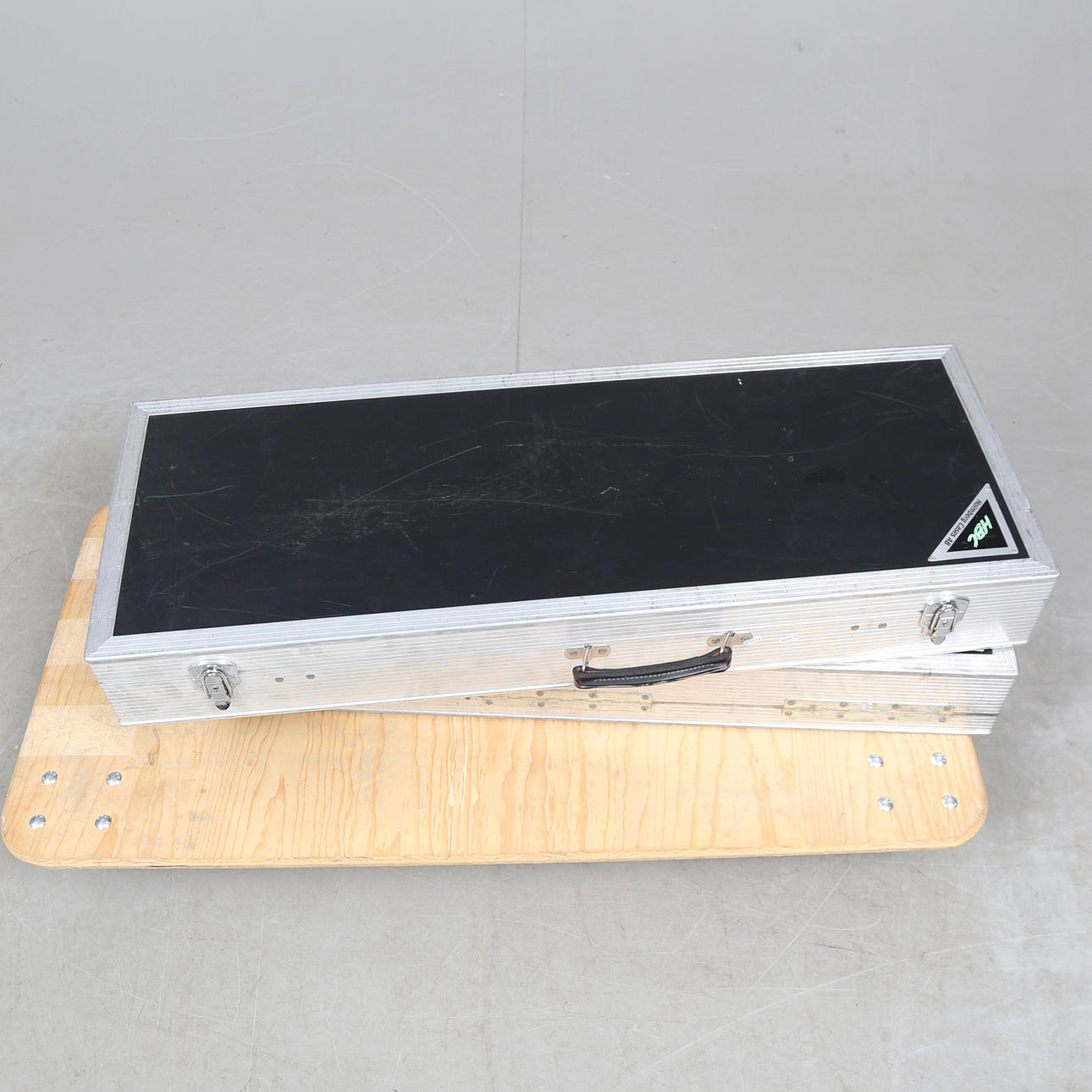 INSTRUMENT CASES, 2 pcs, aluminium.
