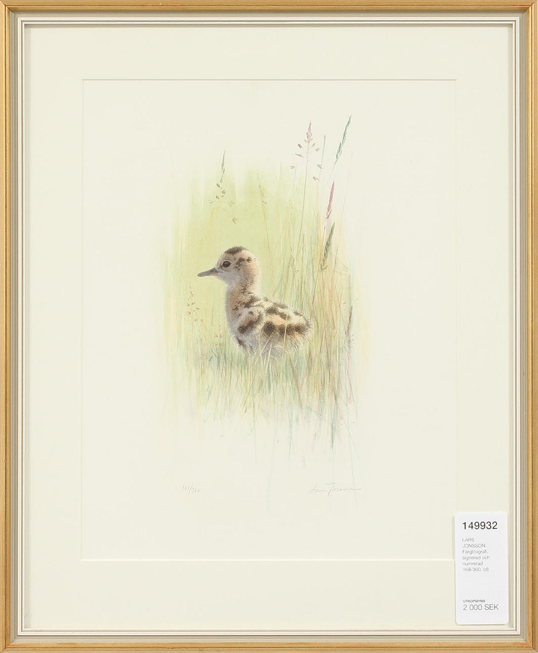 LARS JONSSON. Färglitografi, signerad och numrerad 168/360.