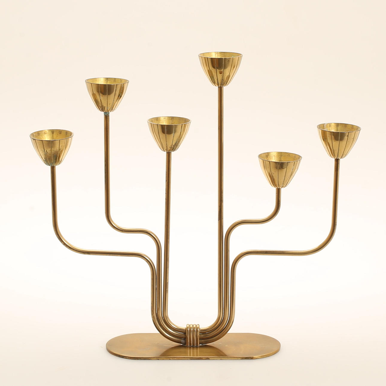 KANDELABER, mässing, Gunnar Ander, Ystad metall.