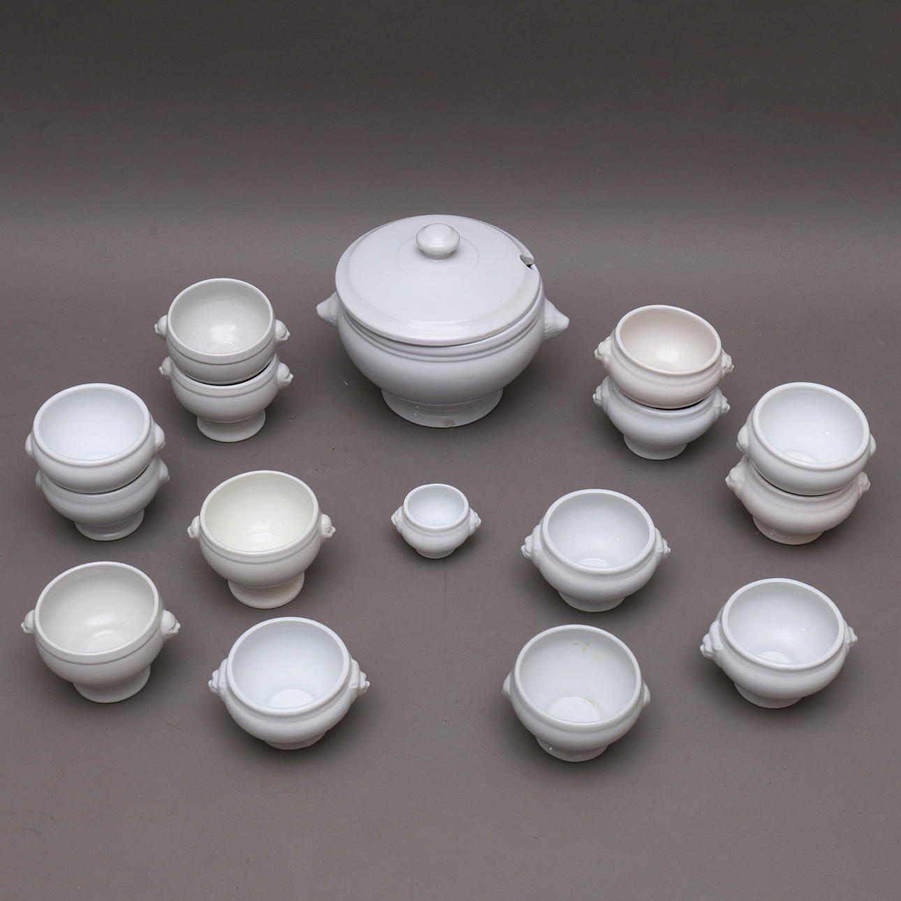 SOUP SET, 16 pieces, ceramic.