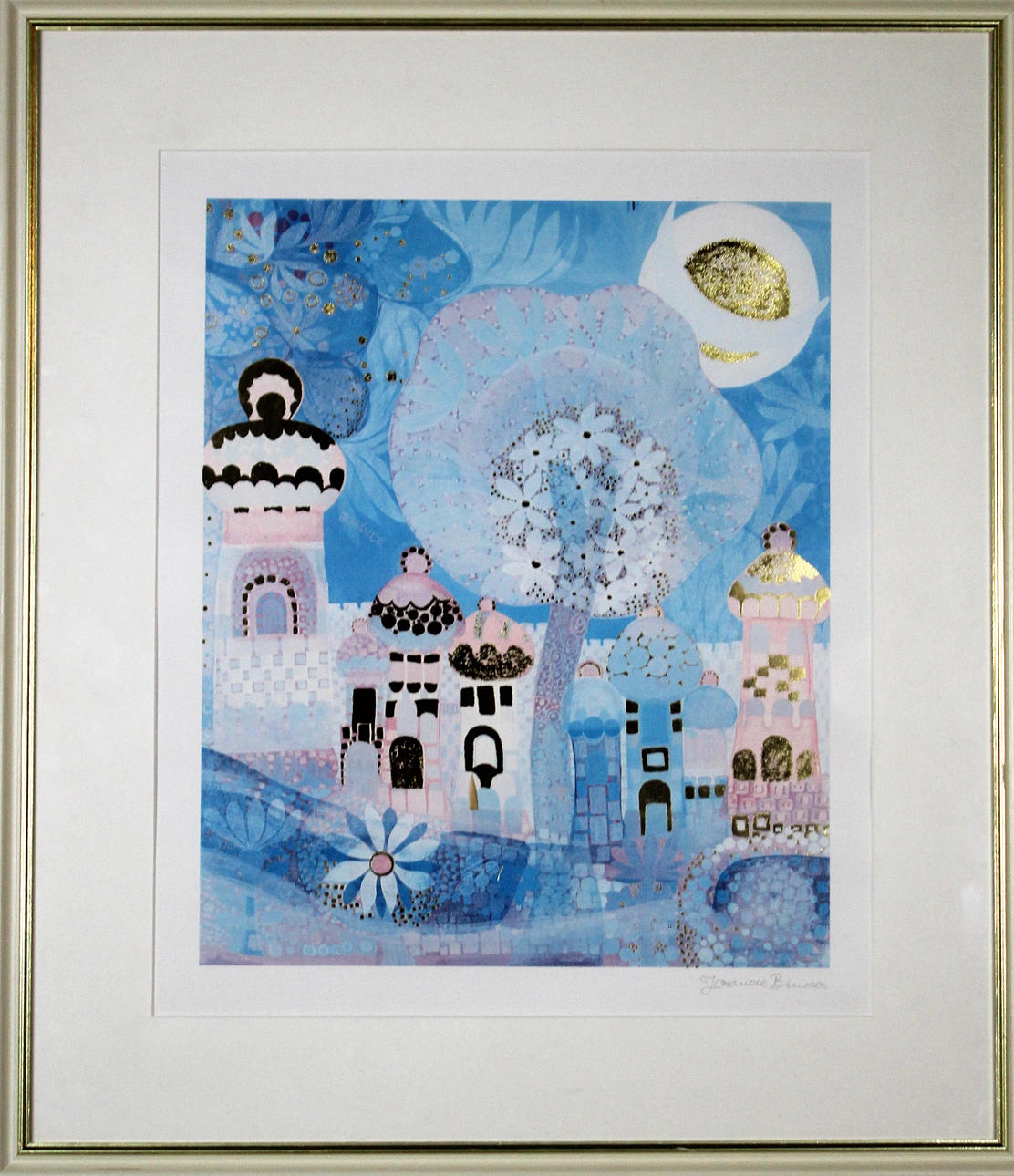 JORINDE BINDER. KONSTTRYCK, signerad i trycket.