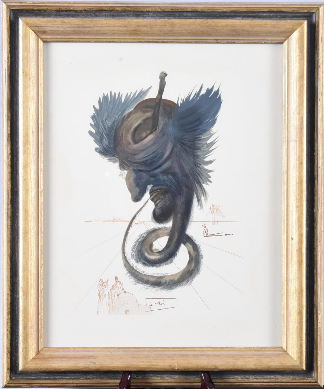 SALVADOR DALÍ. Farve træsnit.