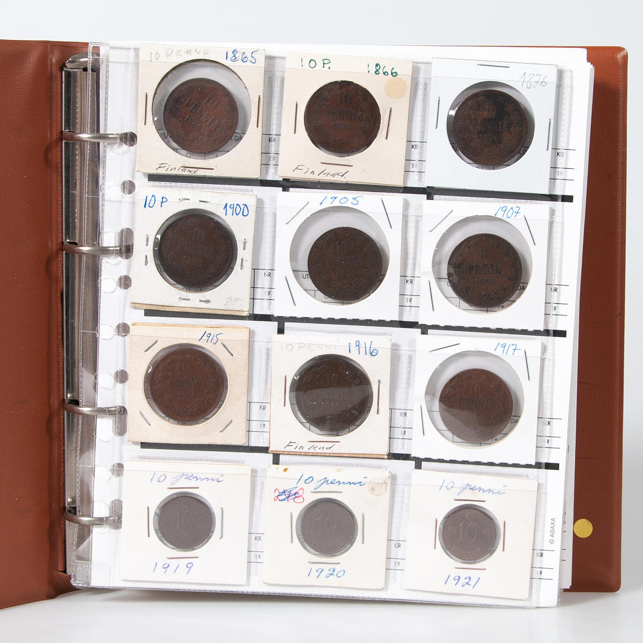 10 PENNY - 25 PENNY VUOTTA 1865-2000.