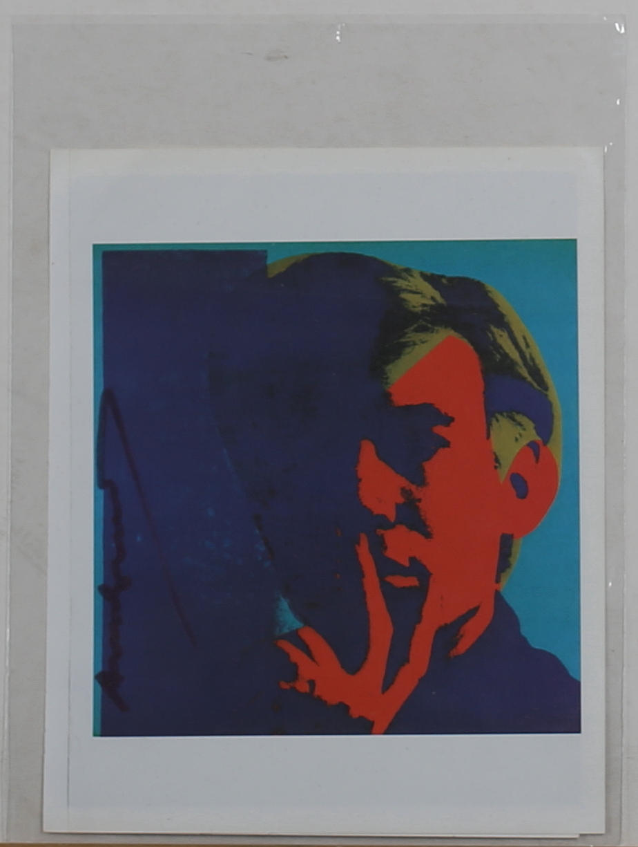 ANDY WARHOL. Self-portrait. Color serigraphy. Signed.