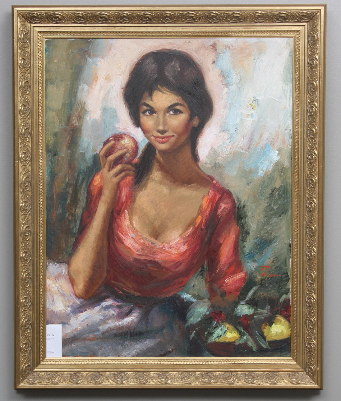 FP NICOLE. Oil on canvas, signed.