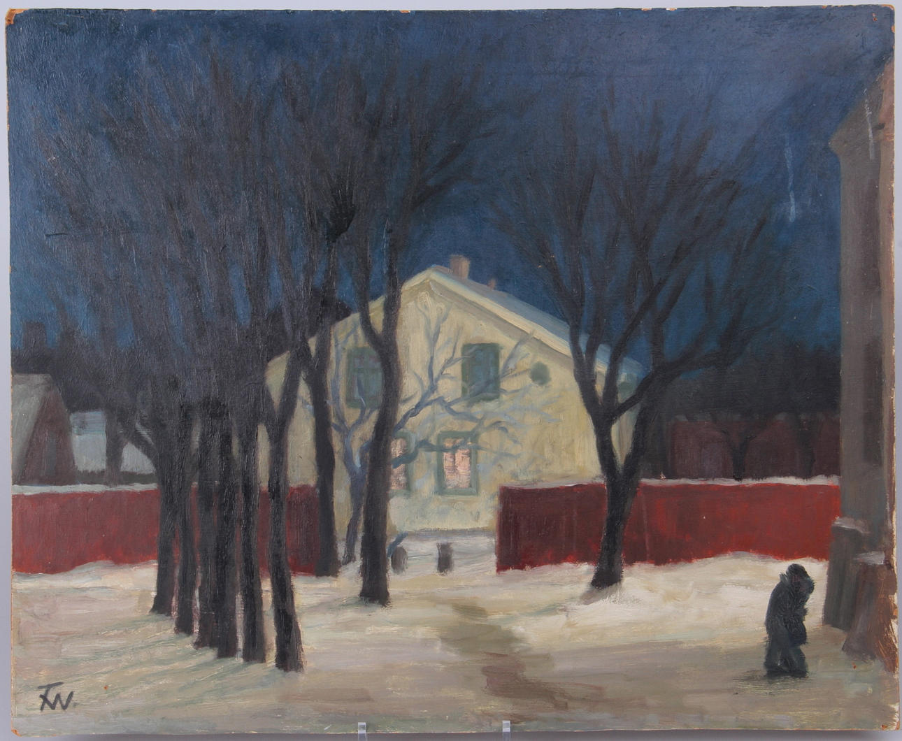 FILIP WAHLSTRÖM. Olja på Pannå, "Kungsladugård", signerad.