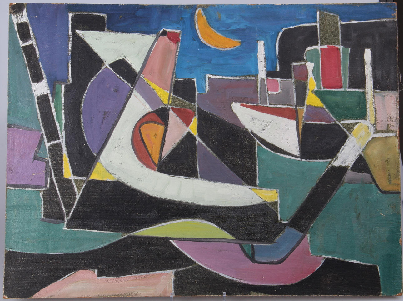 GUSTAF HERBERT CARLSSON. Olja på pannå, Osignerad, Intyg.