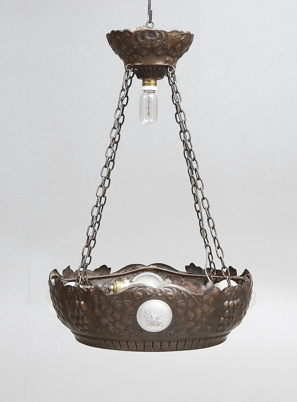 TAKLAMPA, koppar, Jugend.