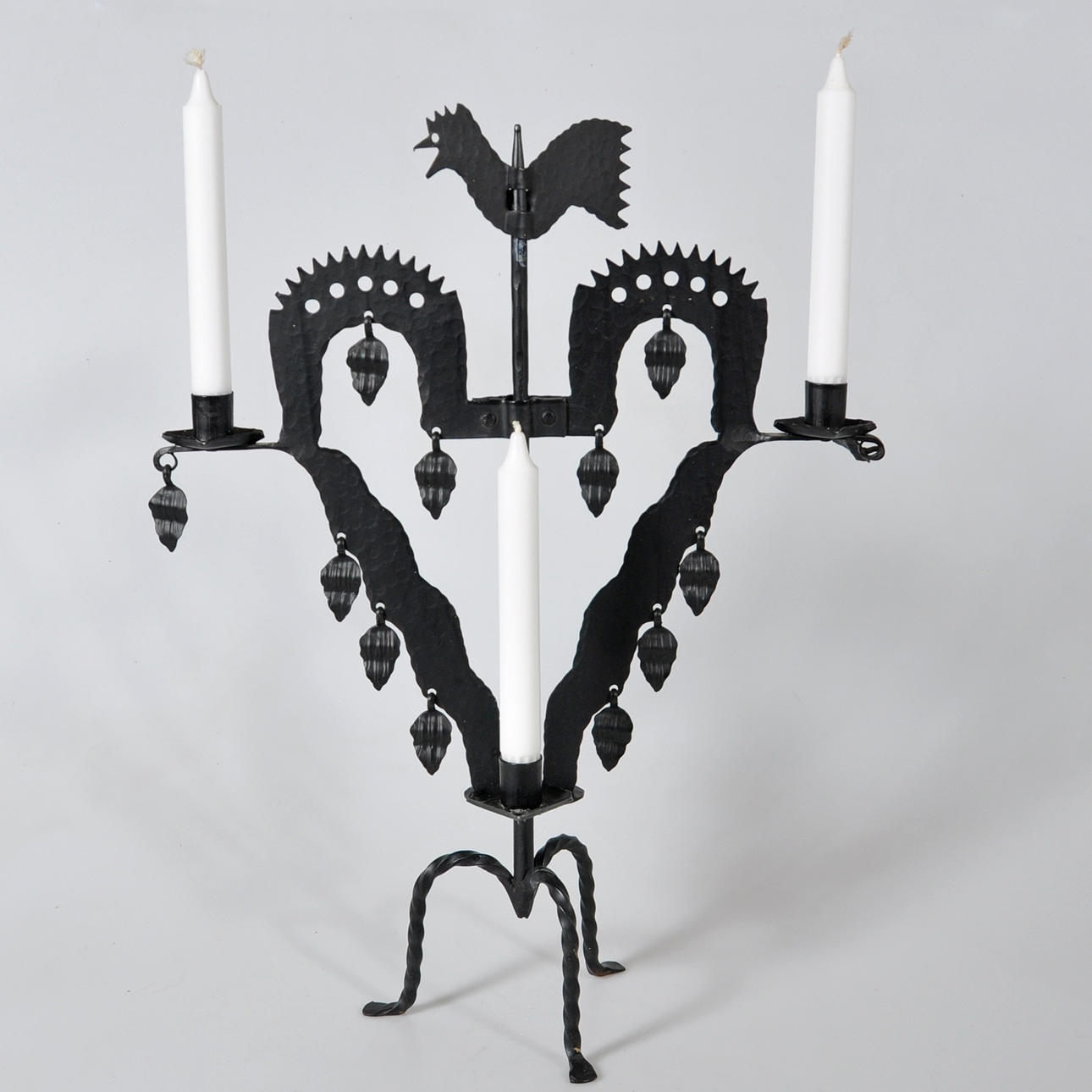 VELERO ESTACA, hierro forjado, "Gallo".