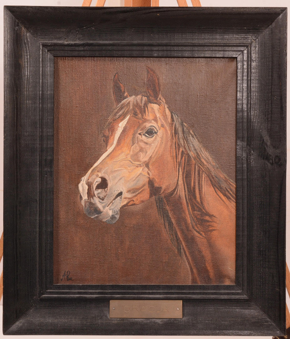 JACEK RESZETKO. Anmut. PFERD. Öl auf Leinwand.