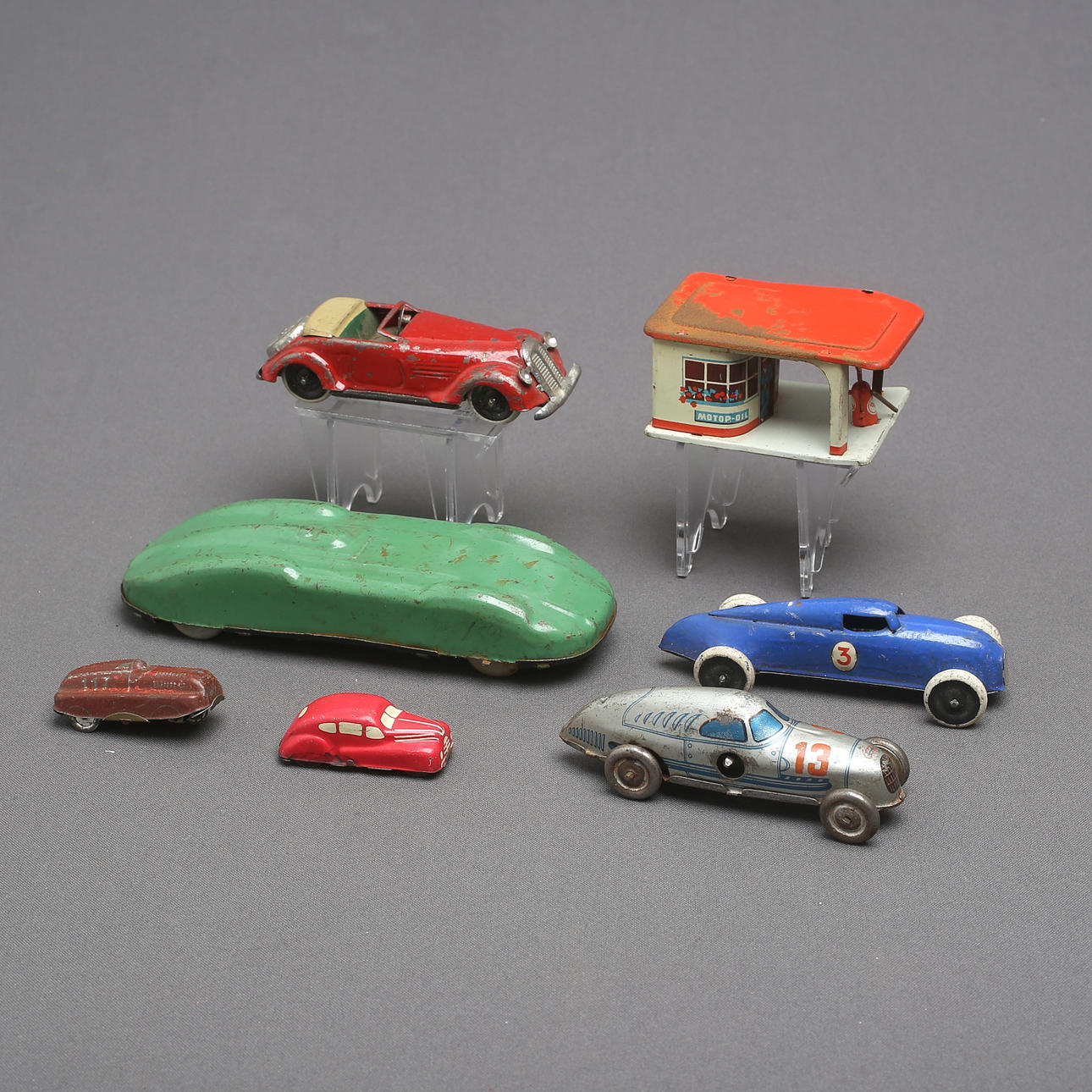 LEHMANN GNOM and more, Blechspielzeug, 7-teilig.