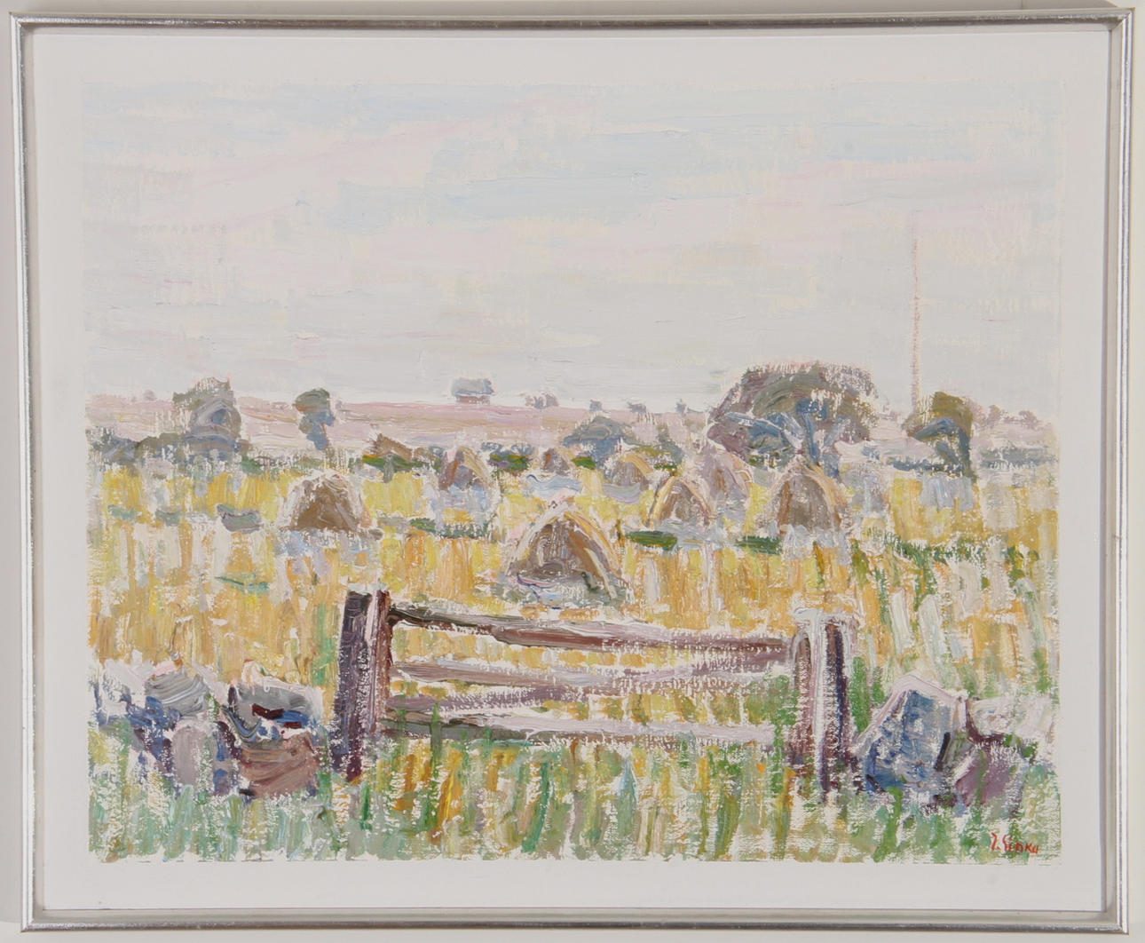 IMANTS, SINKA. Olja på duk, "Grinden Öland".