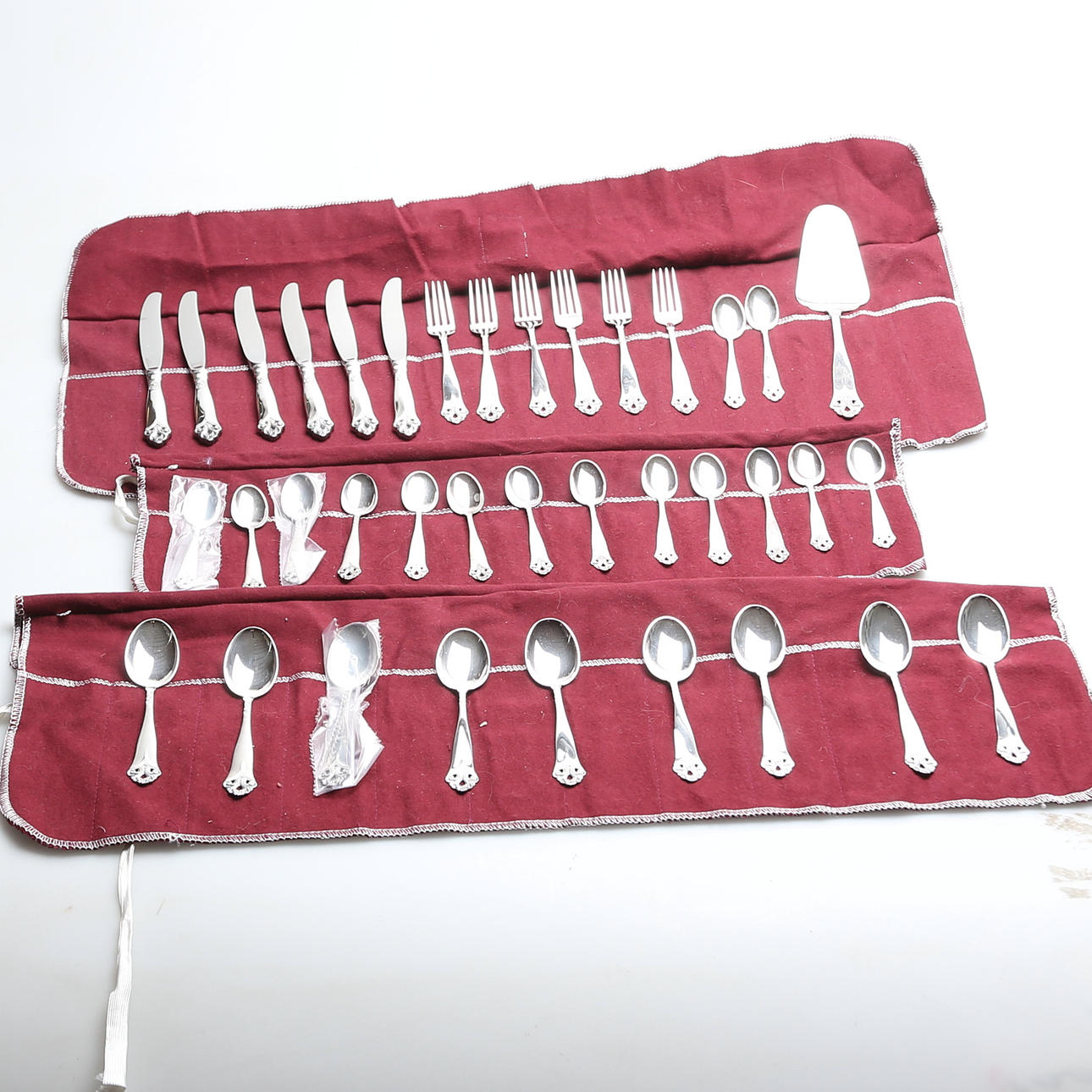 BESTICK, 36 delar, silver. 1900-tal.