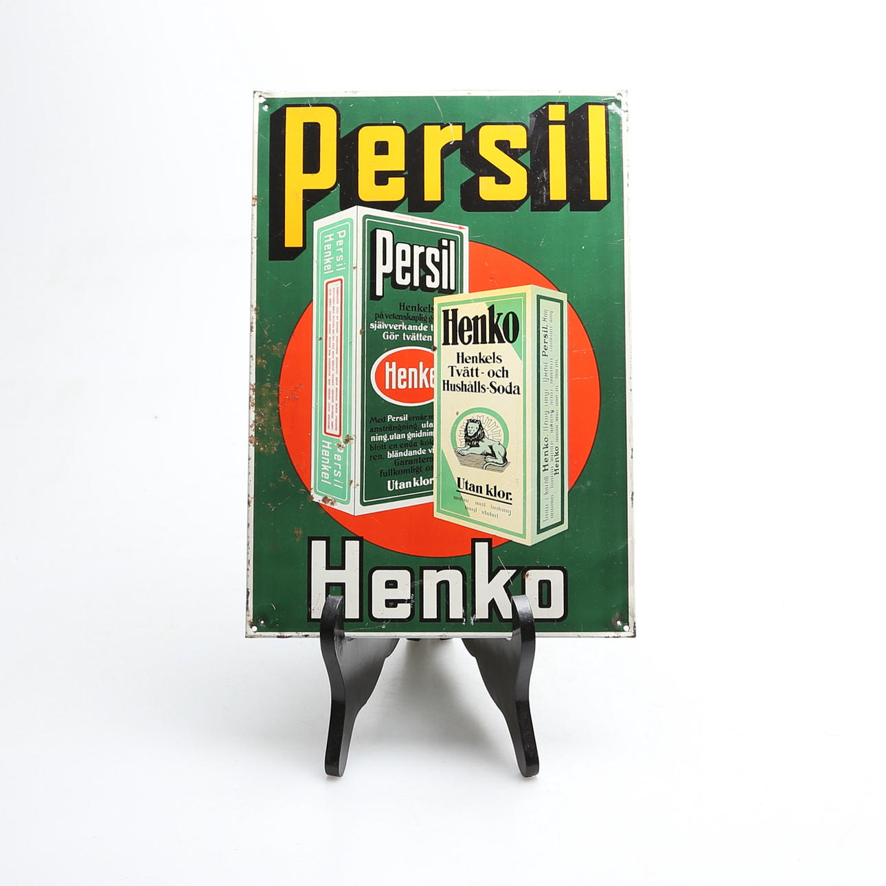 SKYLT, plåt, "Persil" 1900-tal.