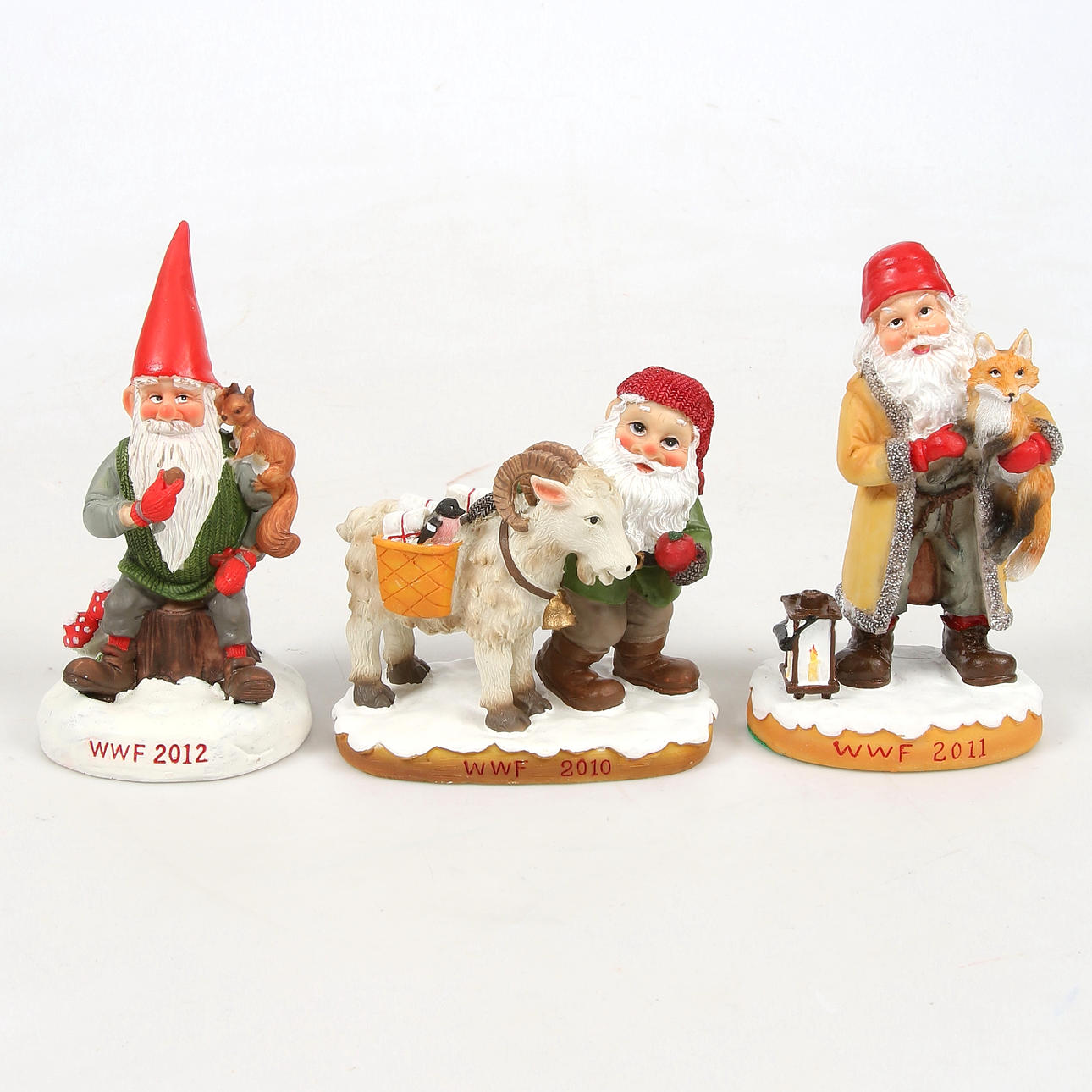 TOMTAR, 3 st, "Samlartomte" WWF, 2000-tal.
