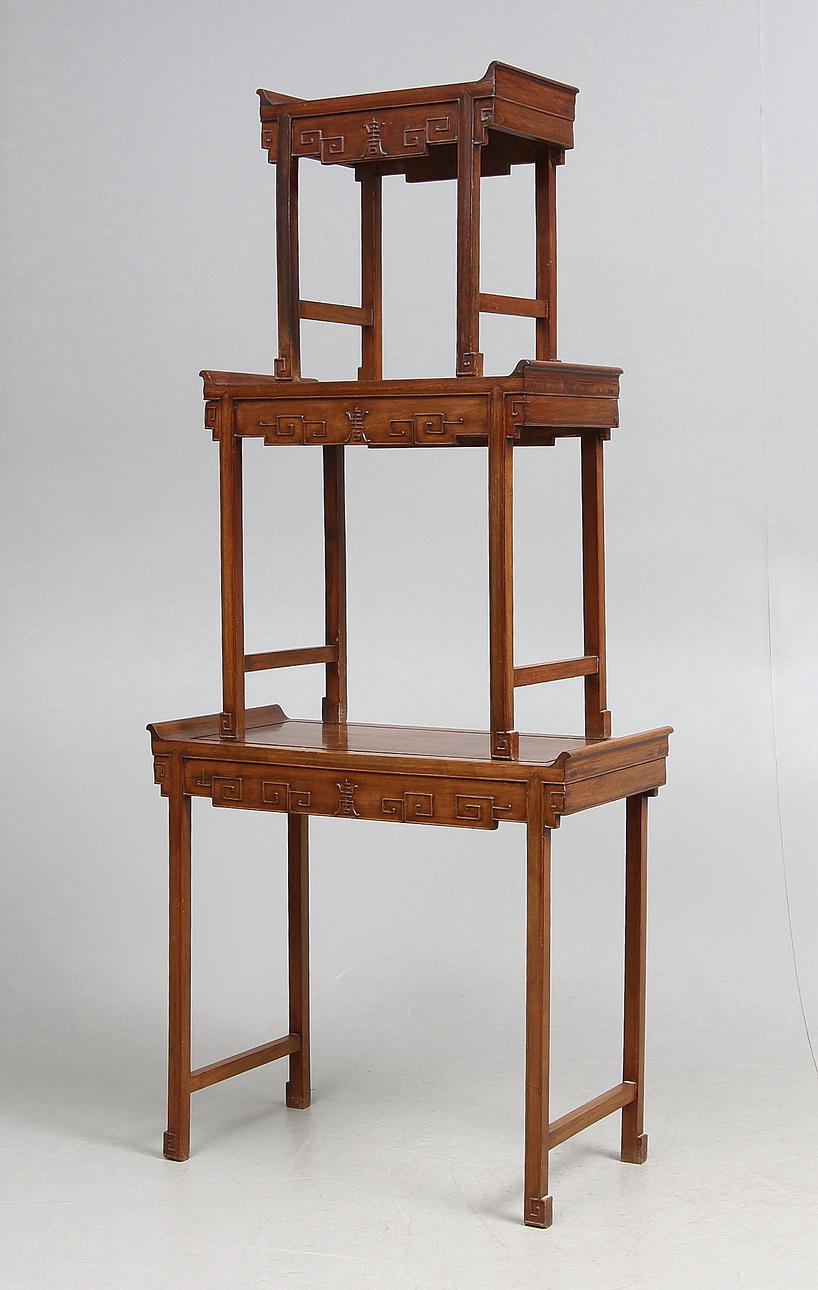 SATSBORD, 3 delar, Kina, 1900-tal.