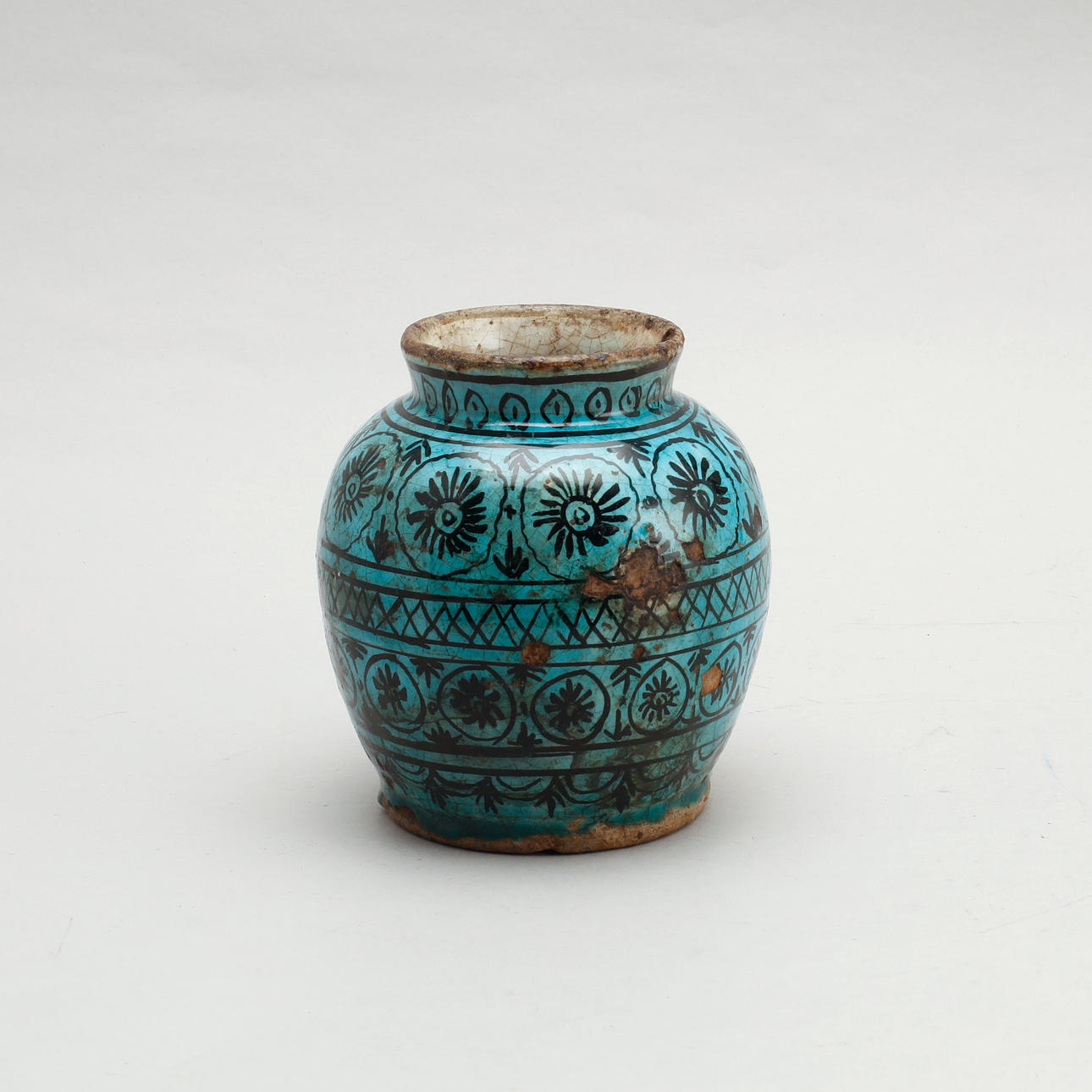 URN, earthenware, probably Qajar Persia.