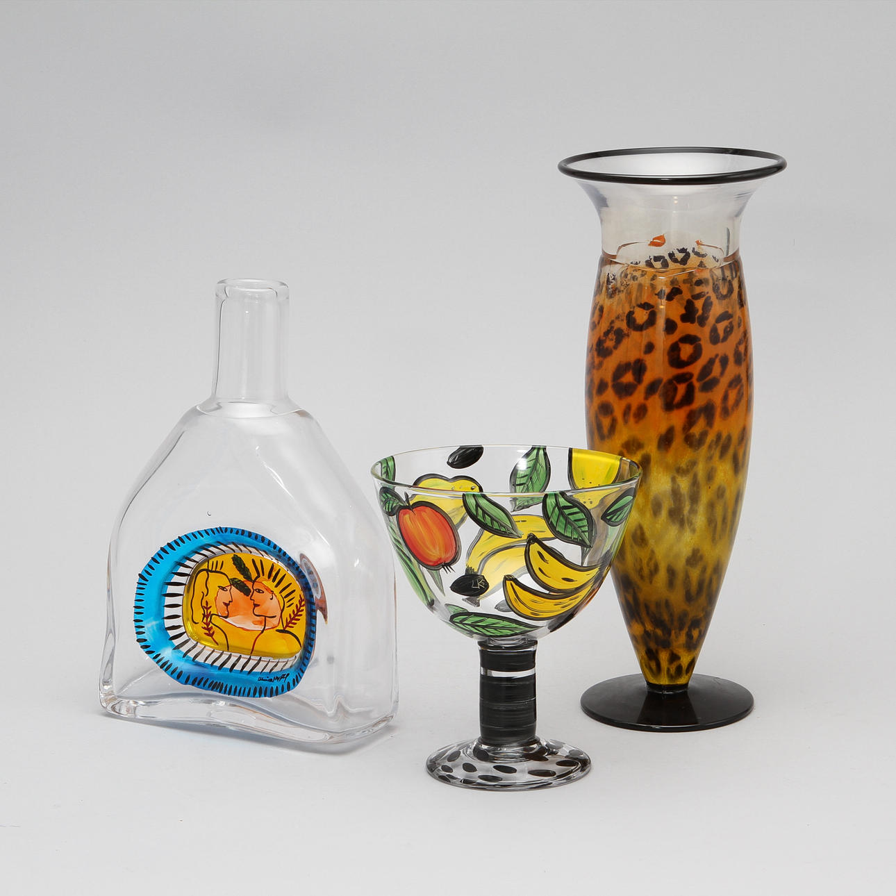 VASER OCH SKÅL, glas, 3 delar.