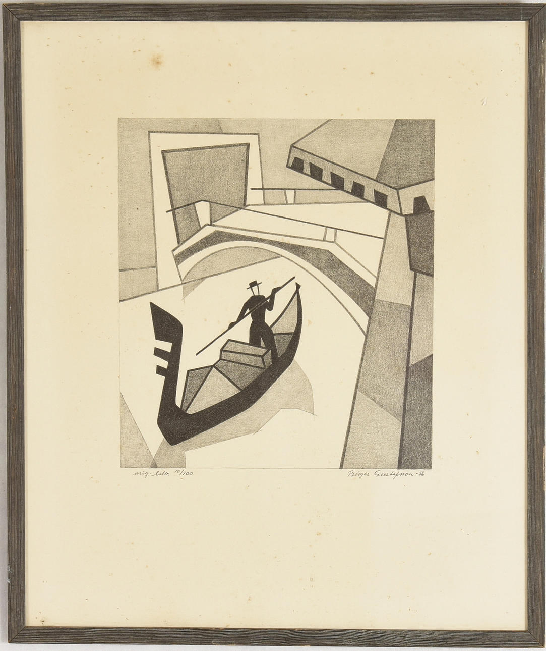 BIRGER GUSTAFSSON. Litografi.