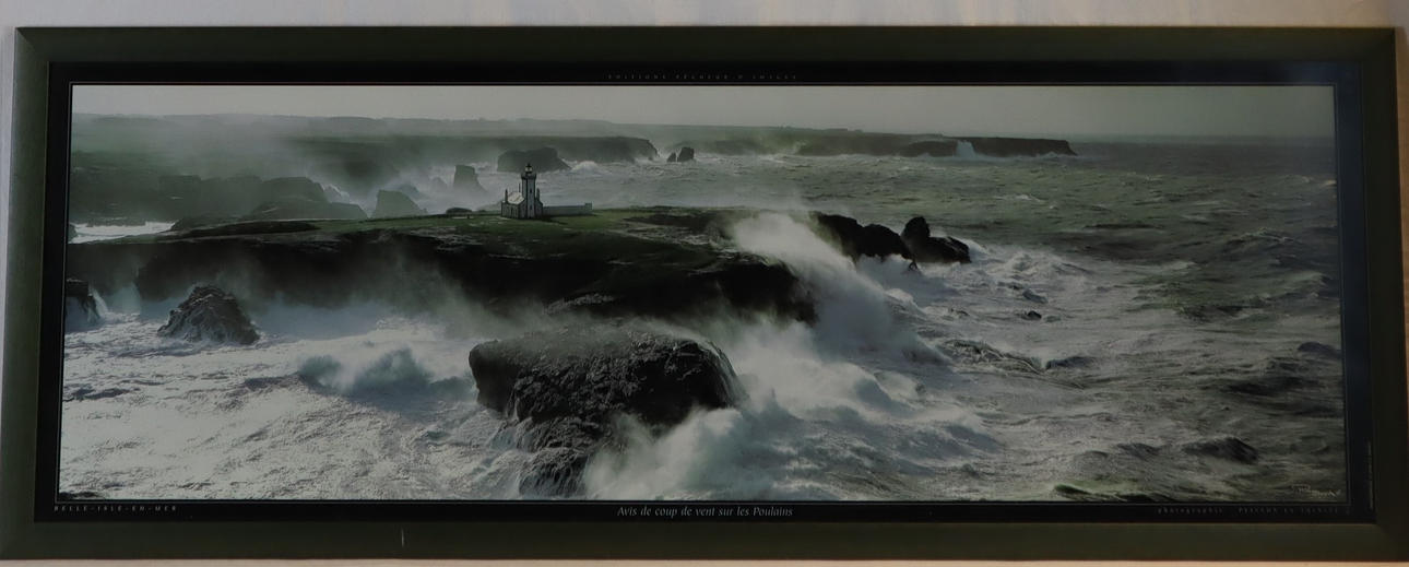 PLISSON, PHILIP. - " Avis de Coup de Vent sur les Poulain", Kunstdruck.