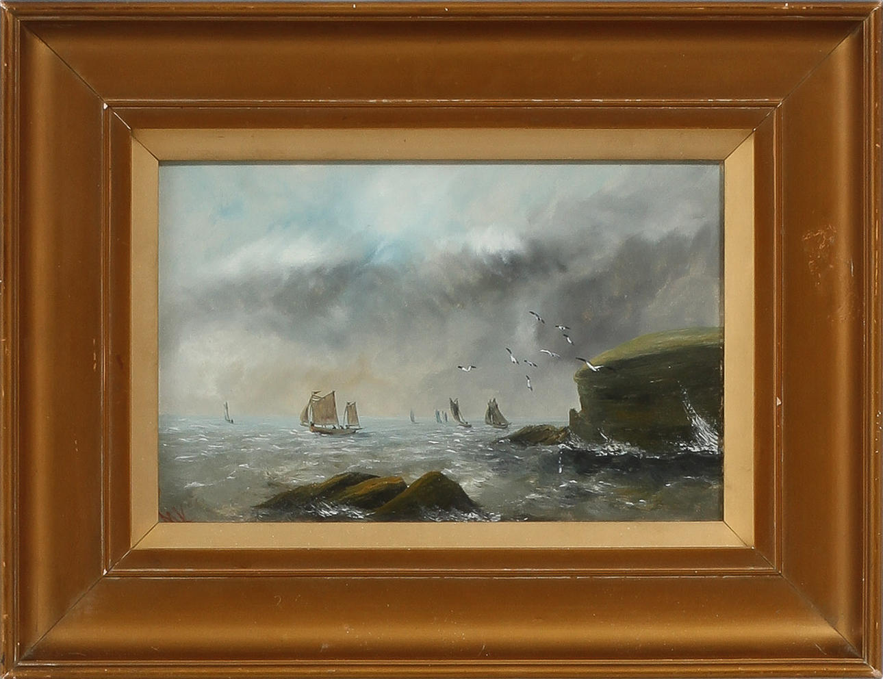 UNKNOWN ARTIST, oil on Board, sign. Art - Paintings - Auctionet