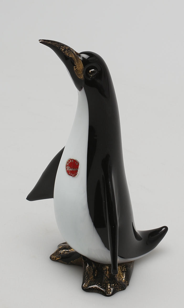 FIGURIN i glas "Pingvin, Murano, Made in Italy.