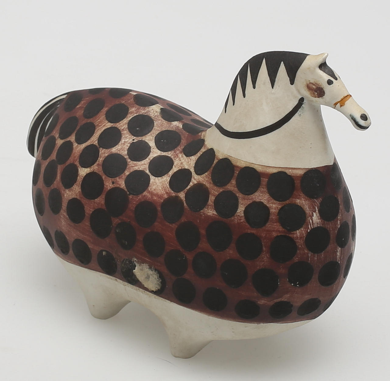 STIG LINDBERG. "Springare" i stengods, Gustavsberg. Signerad Stig L samt "Studiohanden".