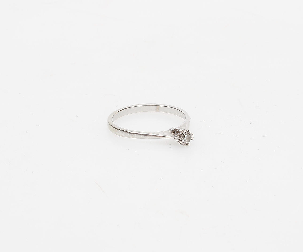ENSTENSRING, vitguld 18k med briljantslipad diamant 0,20 ct.