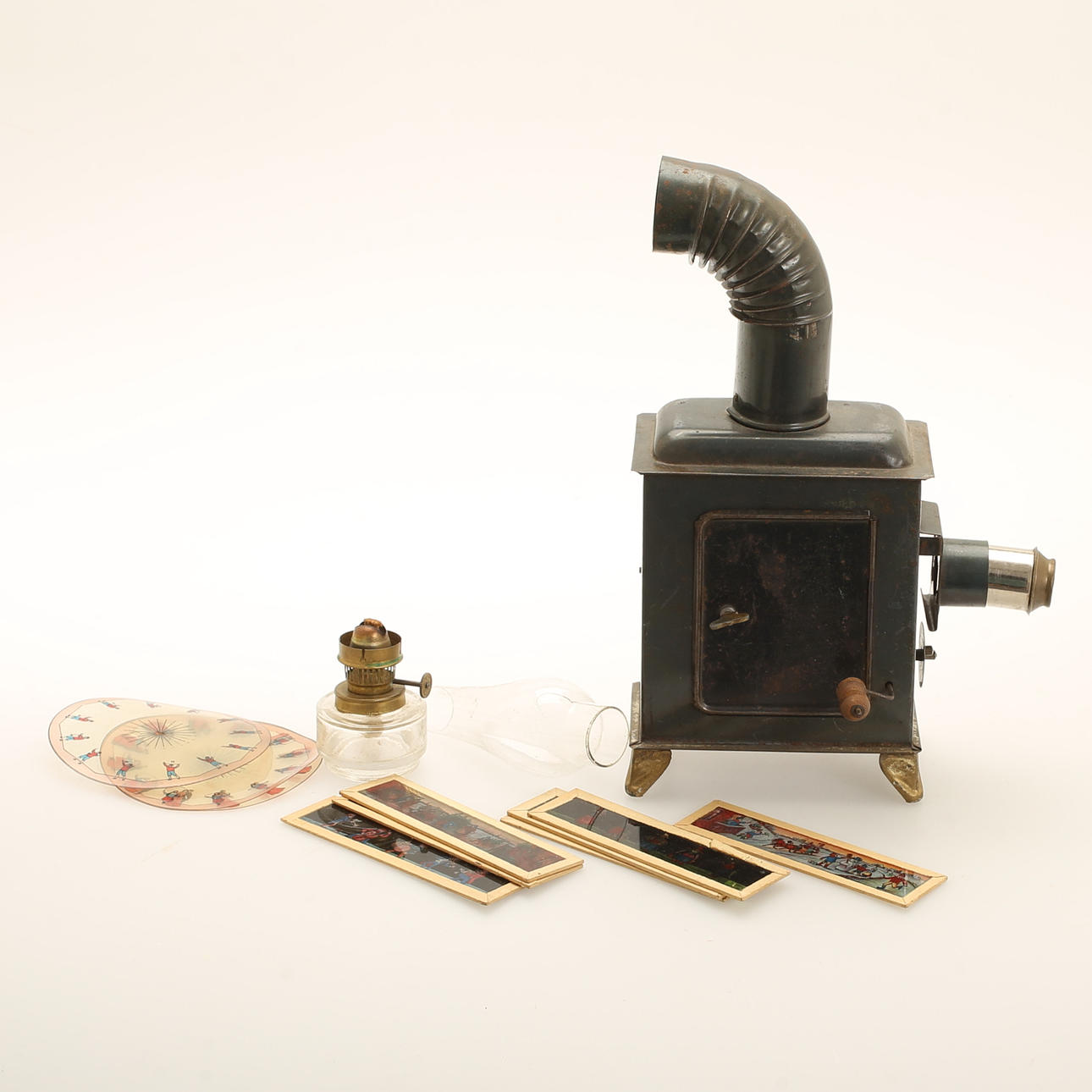 PROJEKTOR för barn, metall och glas.