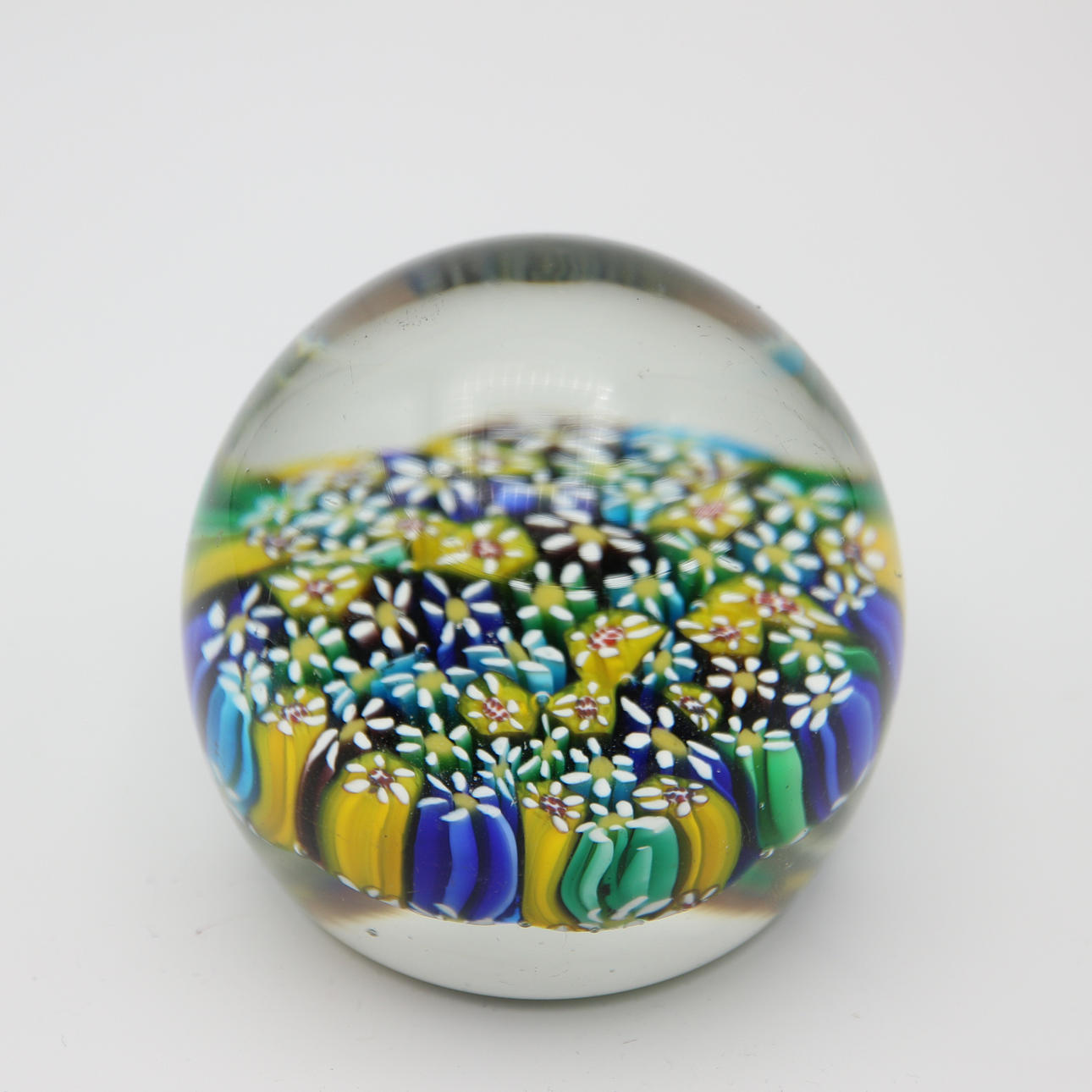 MURANO MURRINEN MILLEFIORI GLAS PAPPERSVIKT.