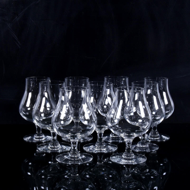 CONY CUPS, 9 pcs, glass, Orrefors.