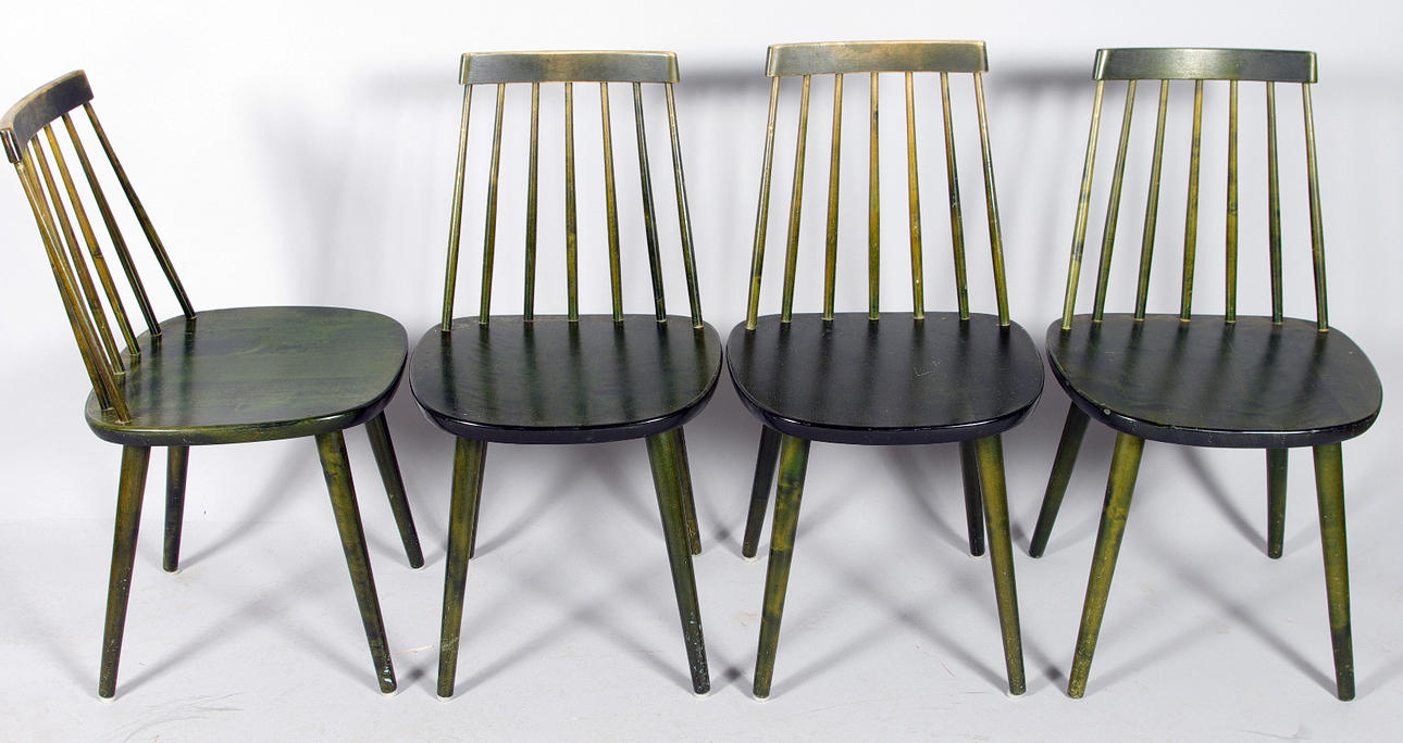 STOLAR, 4 stycken, "Pinocchio", Yngve Ekström, 1900-talets andra hälft.