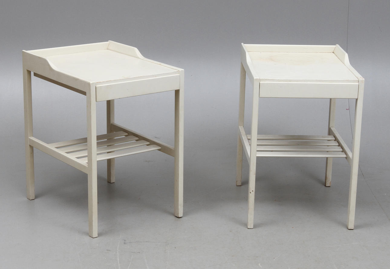 SÄNGBORD, 1 par, Bertil Fridhagen, Bodafors, 1900-tal.