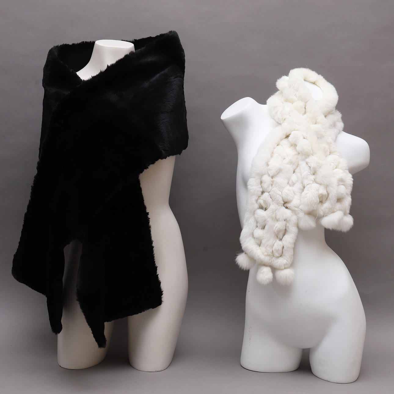 HALSDUK & KRAGE, 2 st, päls.