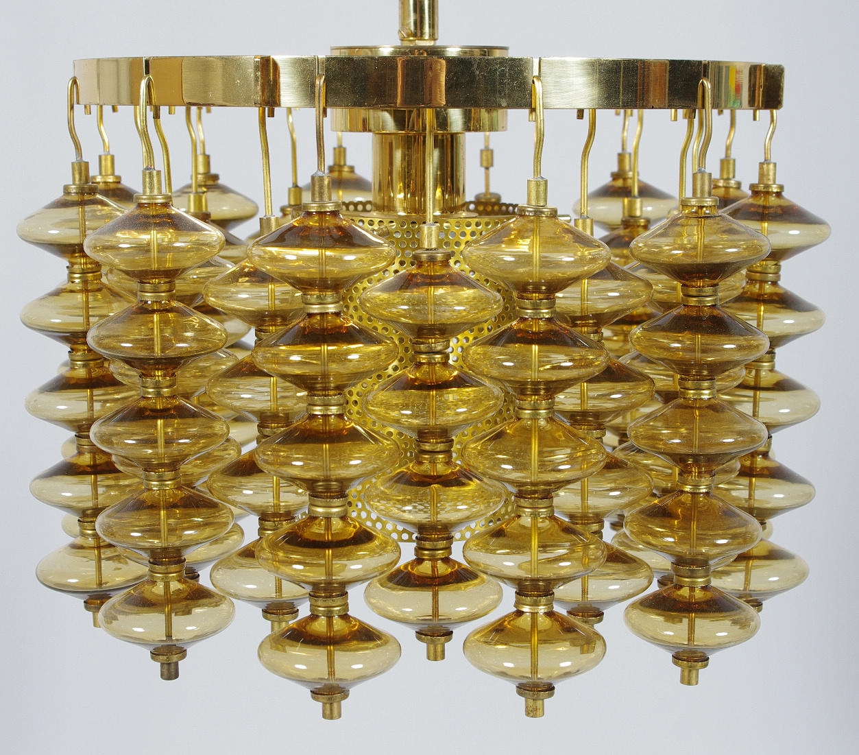 LJUSKRONA, glas/mässing, Hans Agne Jakobsson.