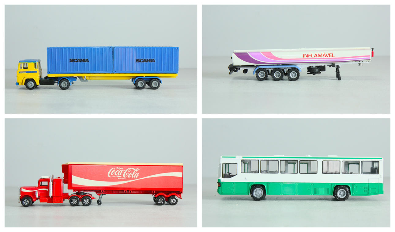 LEKSAKER, 5 st, Tekno, Scania, Coca Cola, m.m.