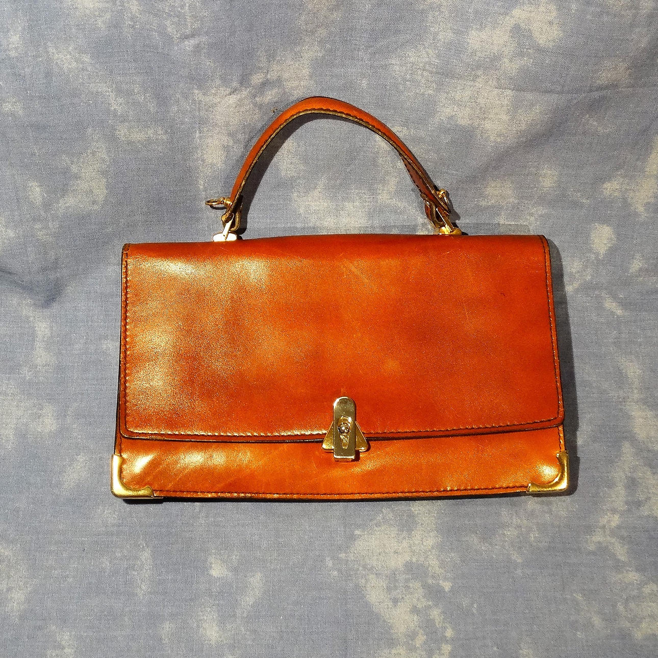 ITALIENISCHE VINTAGE LEDERTASCHE.