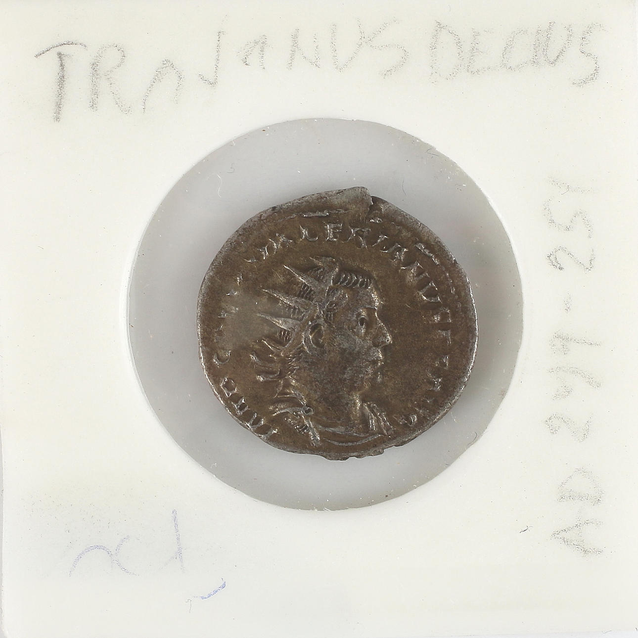 MONEDA, plata, romana, Trajanus Decius (249-251).