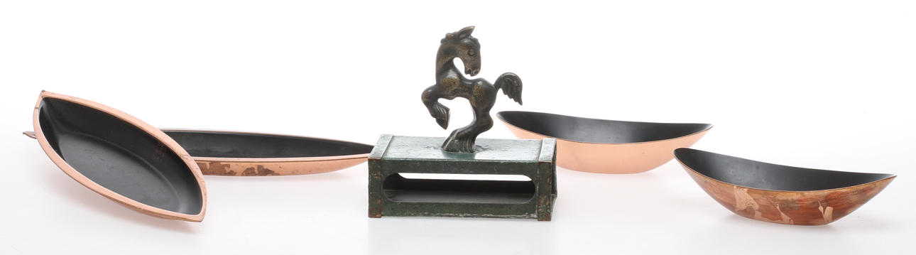 PARTI METALL, 5 delar, Ystad Brons och Gunnar Ander, Ystad klostermetall.