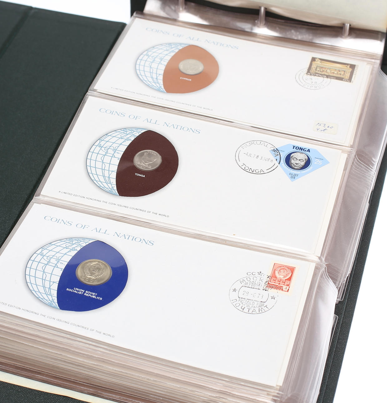 MYNTSAMLING "Coins of all nations", 48 länder.