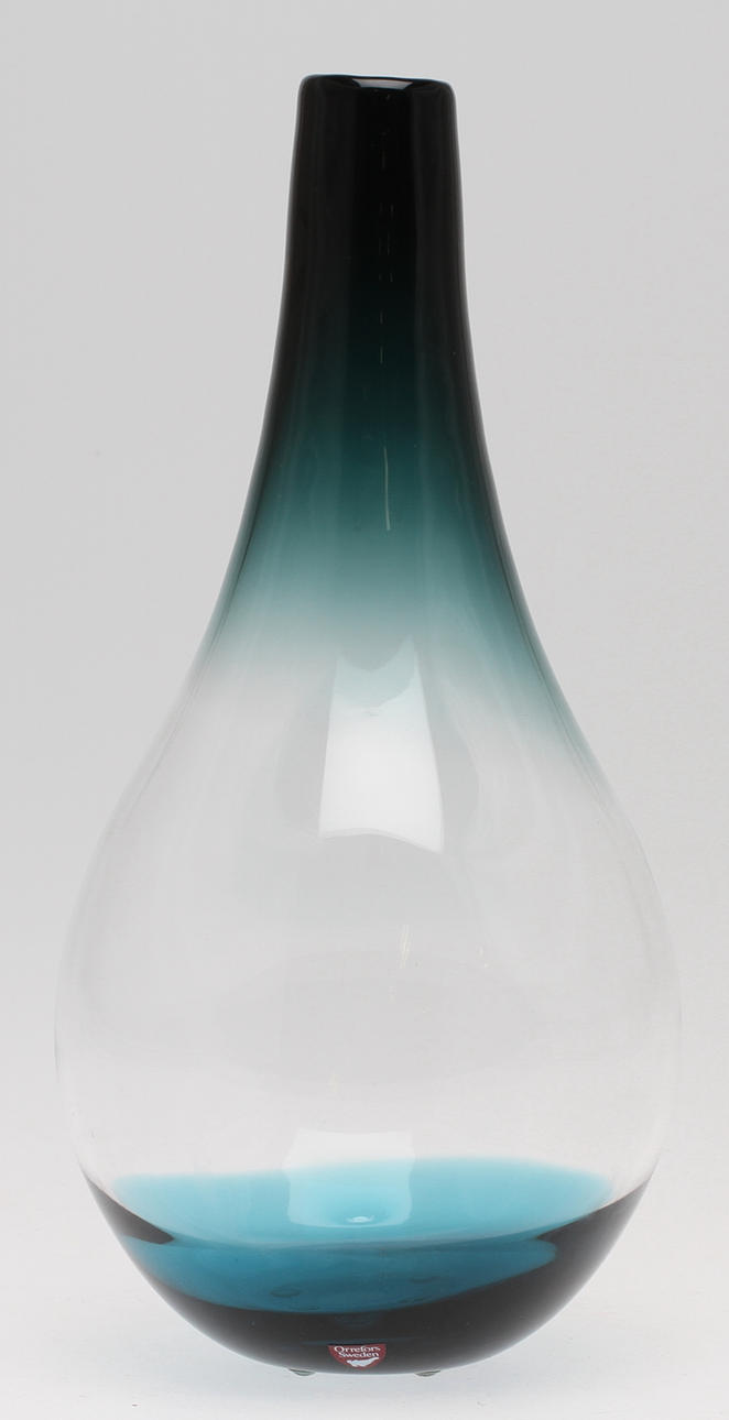 VAS, glas, Lena Bergström, Orrefors, Expo, signerad.