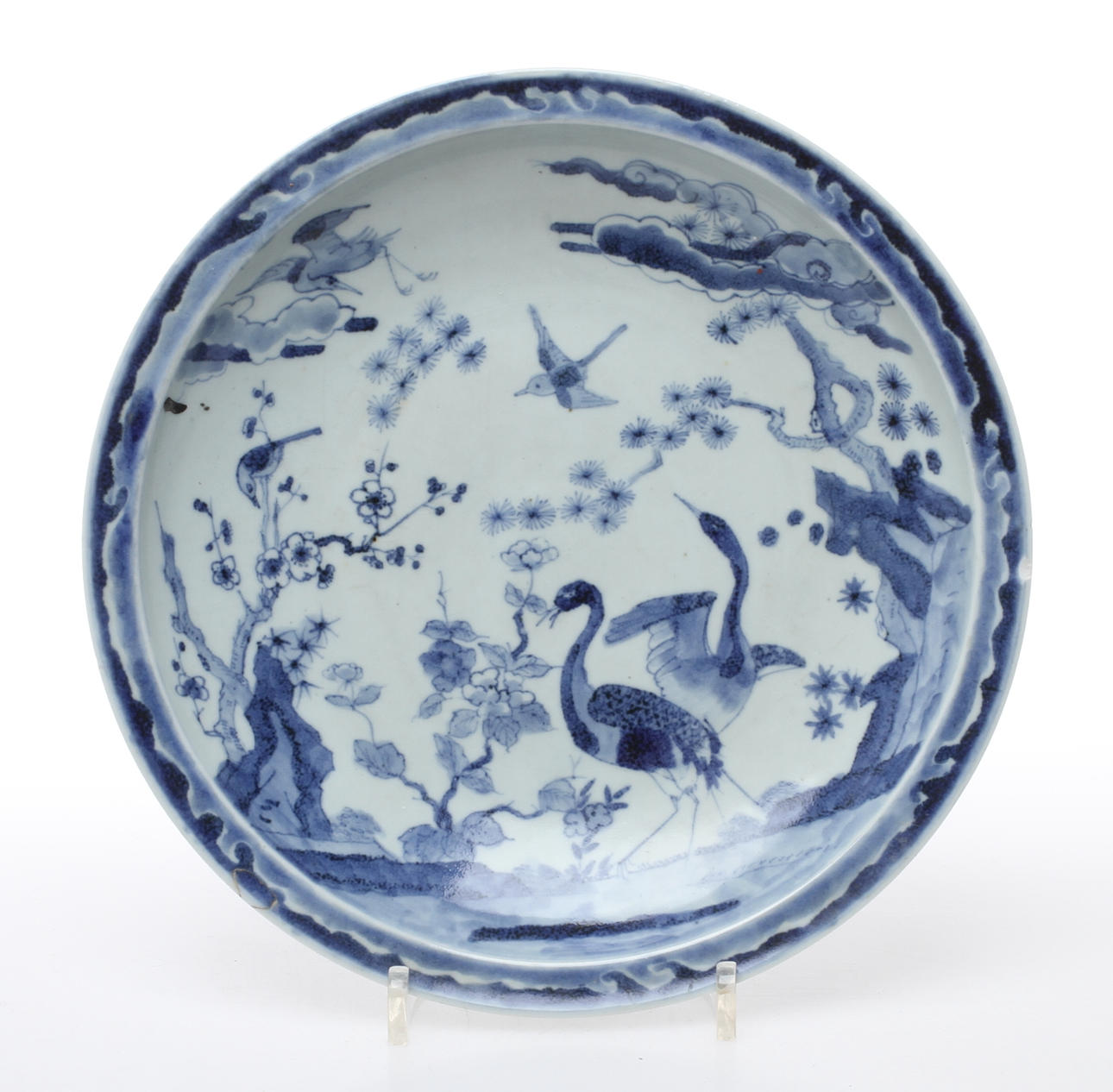 SKÅL, på fot, porslin, Kina.