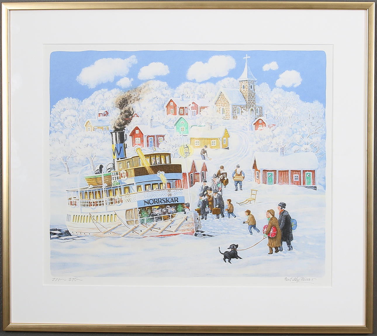 BERT KÅGE HÄVERÖ. Färglitografi, signerad och numrerad 271/375.