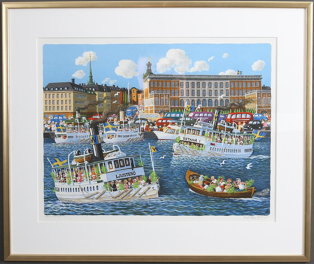 BERT KÅGE HÄVERÖ. Färglitografi, signerad och numrerad 181/290.