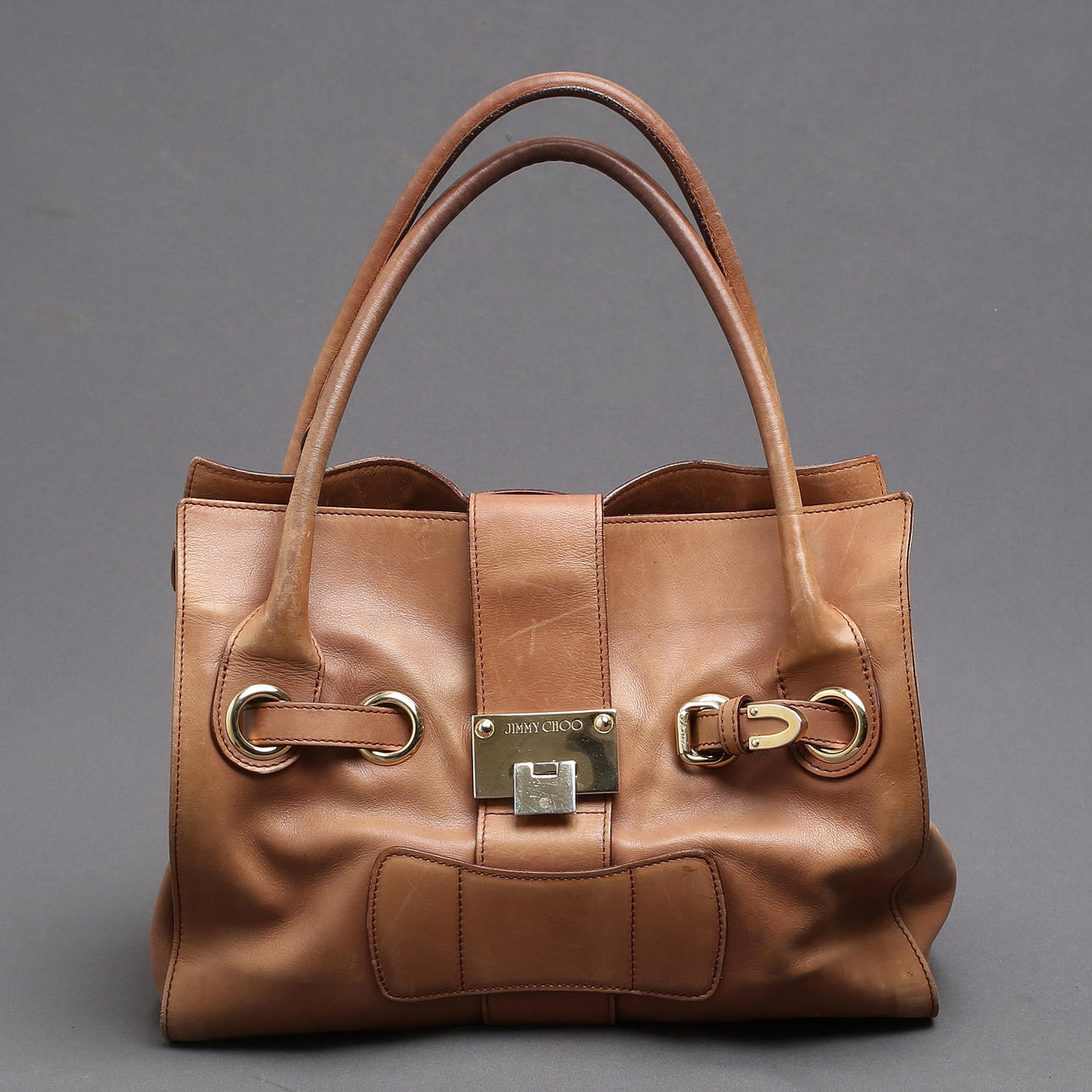 JIMMY CHOO. Handväska, skinn.