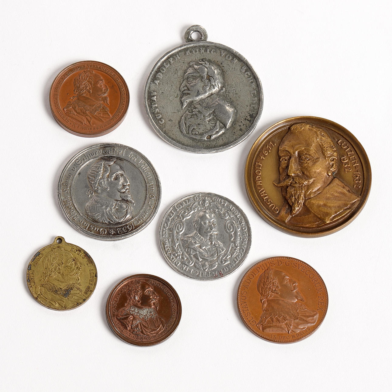 MEDALS, Gustav II Adolf, 8 pcs.